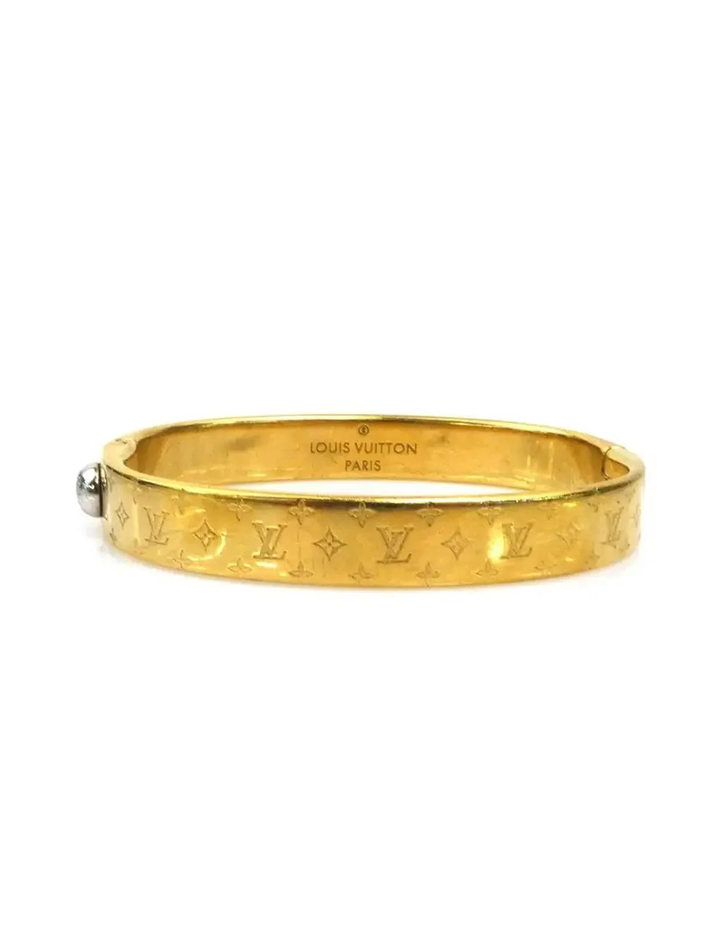 Auth Louis Vuitton Cuff Nanogram #326236L23B